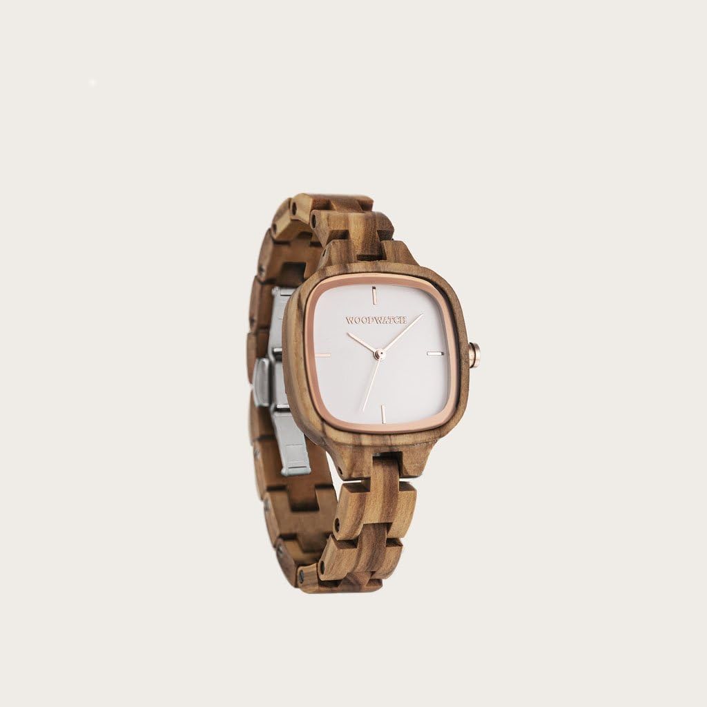 WoodWatch Elegance Muse orologio donna legno quadrato
