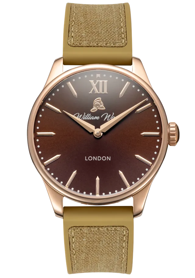William Wood Chivalrous Chocolate orologio quarzo 41mm marrone