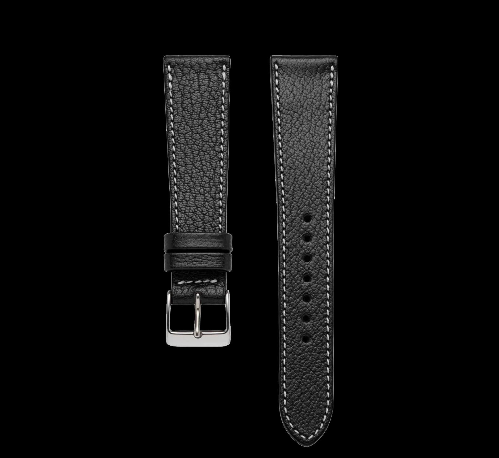 Heinrich cinturino pelle 20mm nero turchese capra