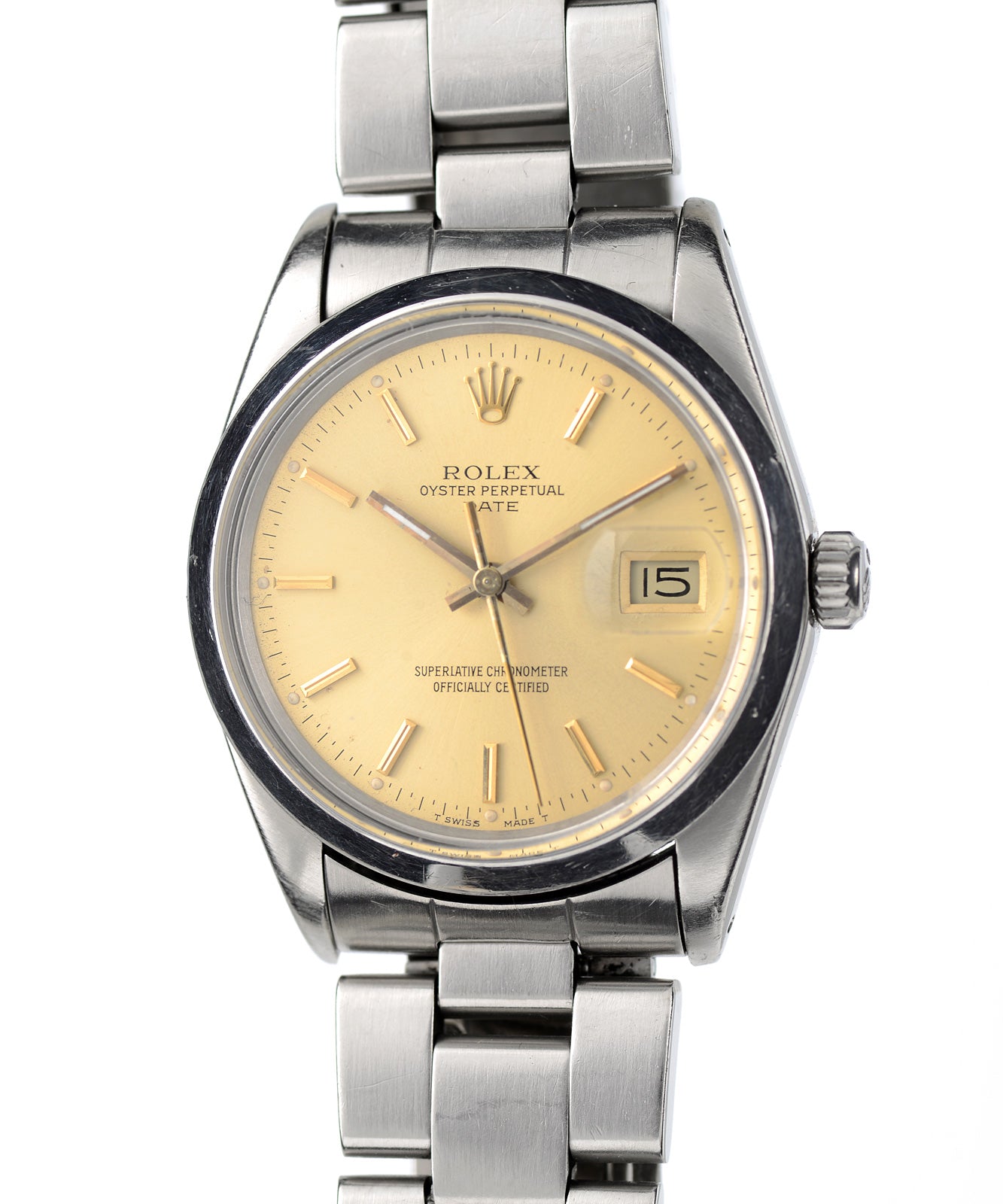 Rolex Date orologio automatico acciaio 34mm 1987