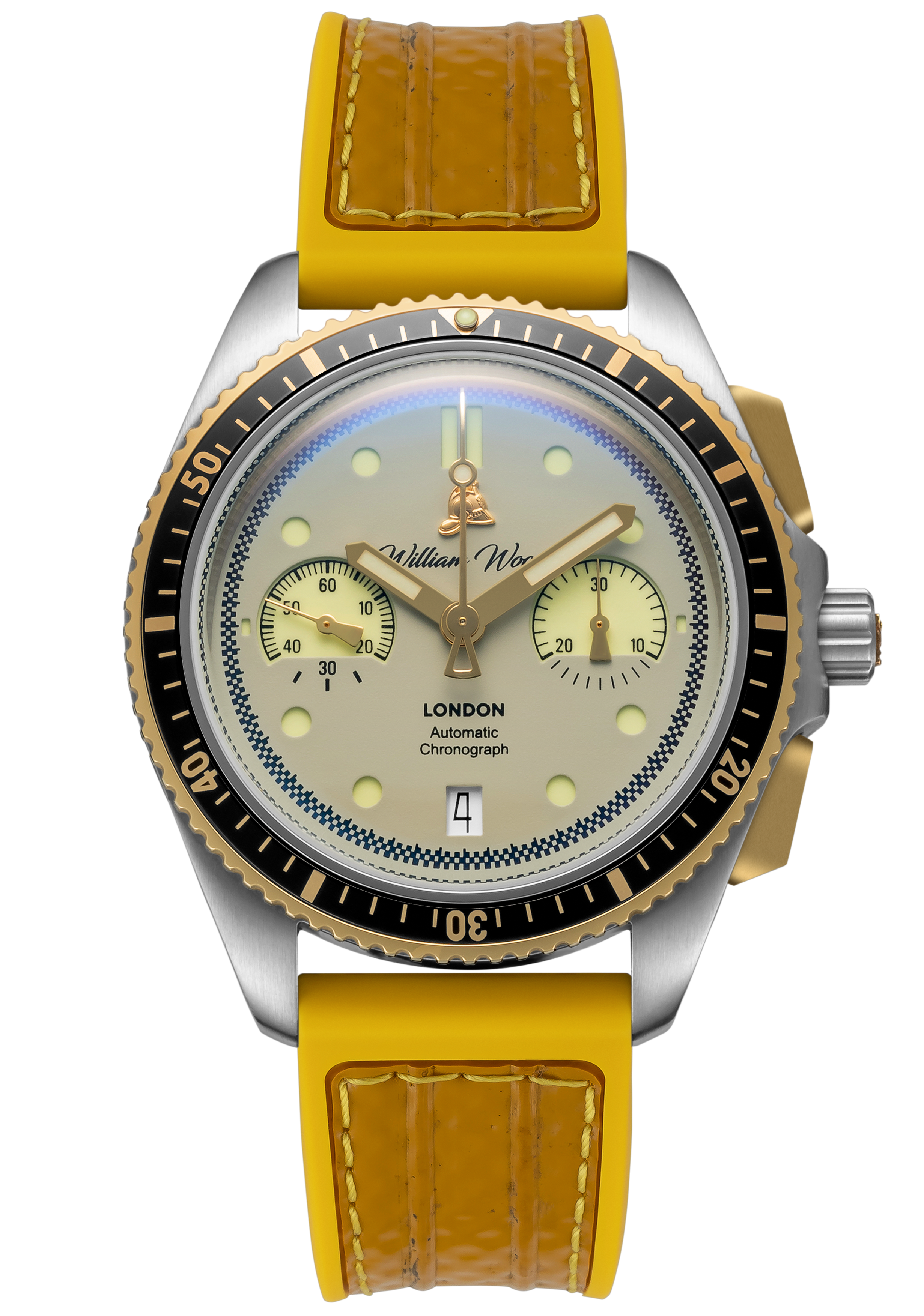 William Wood Triumph Fuel Edition cronografo giallo automatico