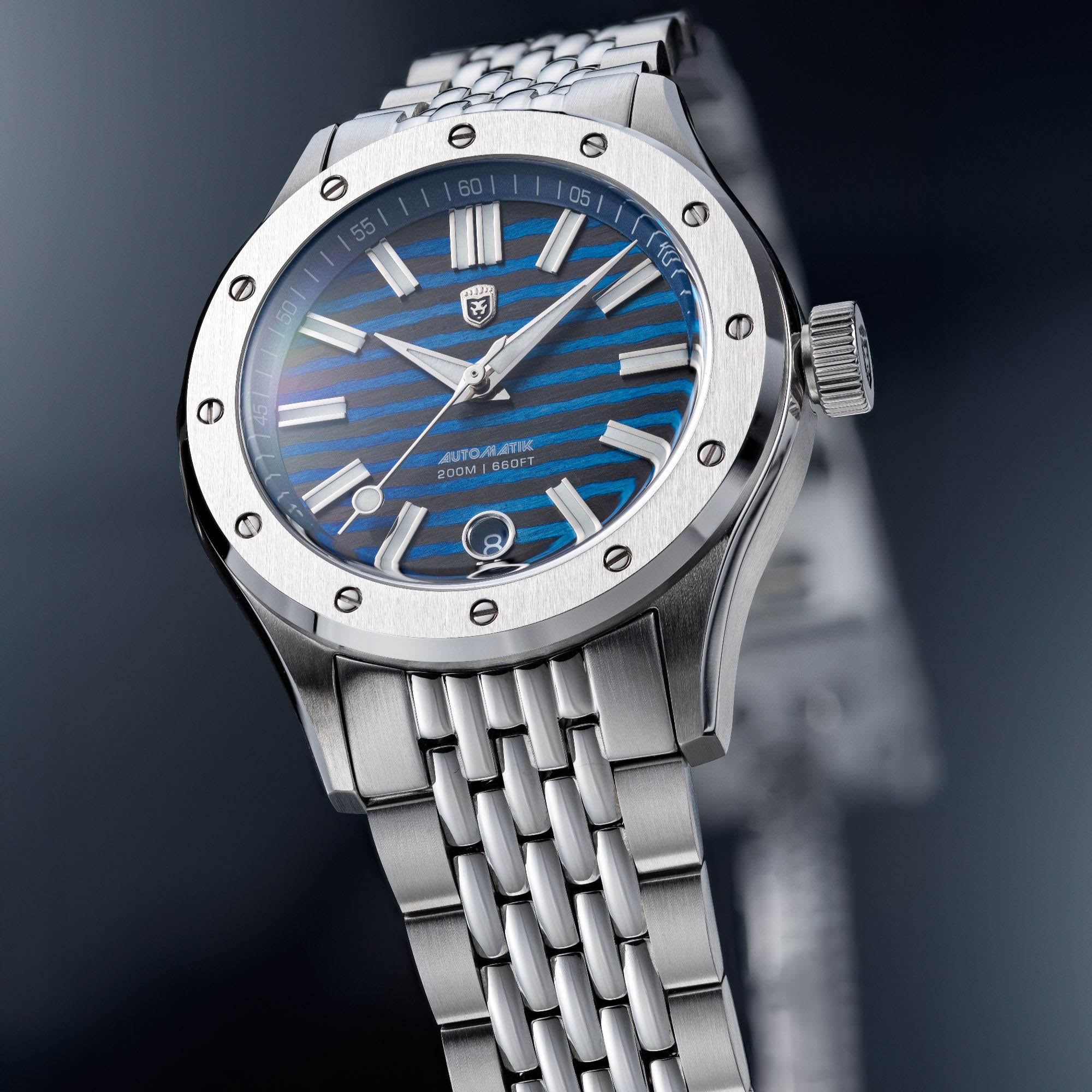 Heinrich Helicoprion ZirkuTi orologio titanio bracciale acciaio