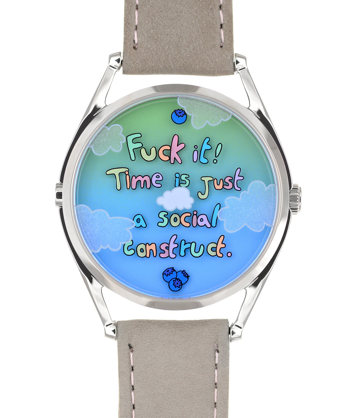 Mr Jones Watches Blueberry Late Remixed orologio minimal