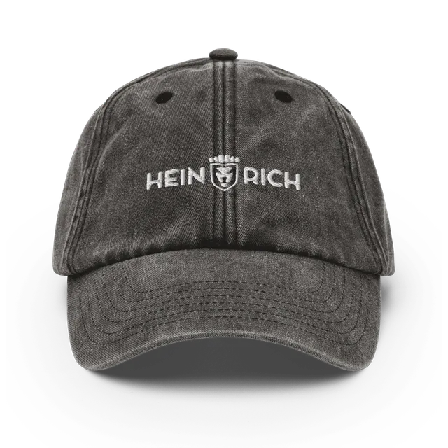 Heinrich Clothing cappellino vintage cotone nero