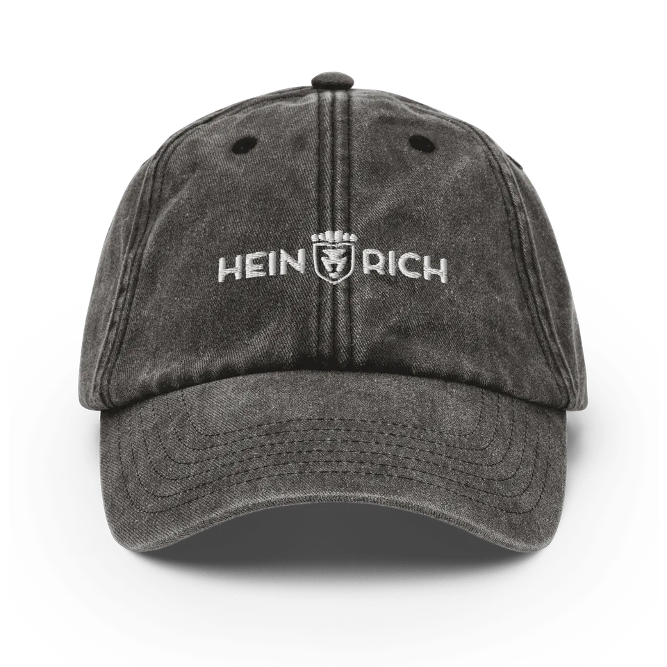 Heinrich Clothing cappellino vintage cotone nero