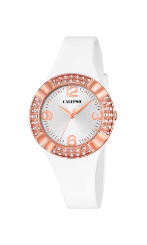 Calypso Basic orologio donna gomma bianco 10 ATM