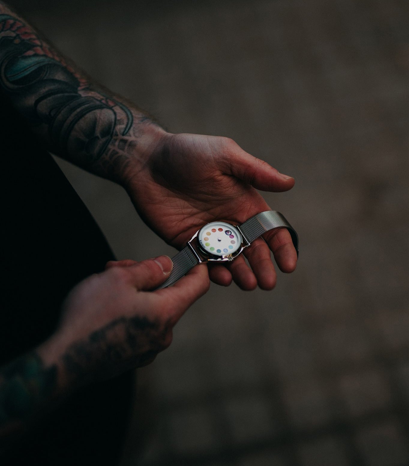 Mr Jones Cyclops orologio design senza lancette