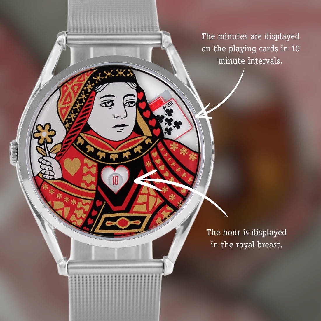 Mr Jones Queen orologio carte da gioco donna Londra