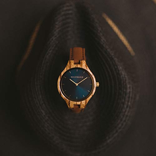 WoodWatch Classic Golden Sky Pecan orologio ulivo