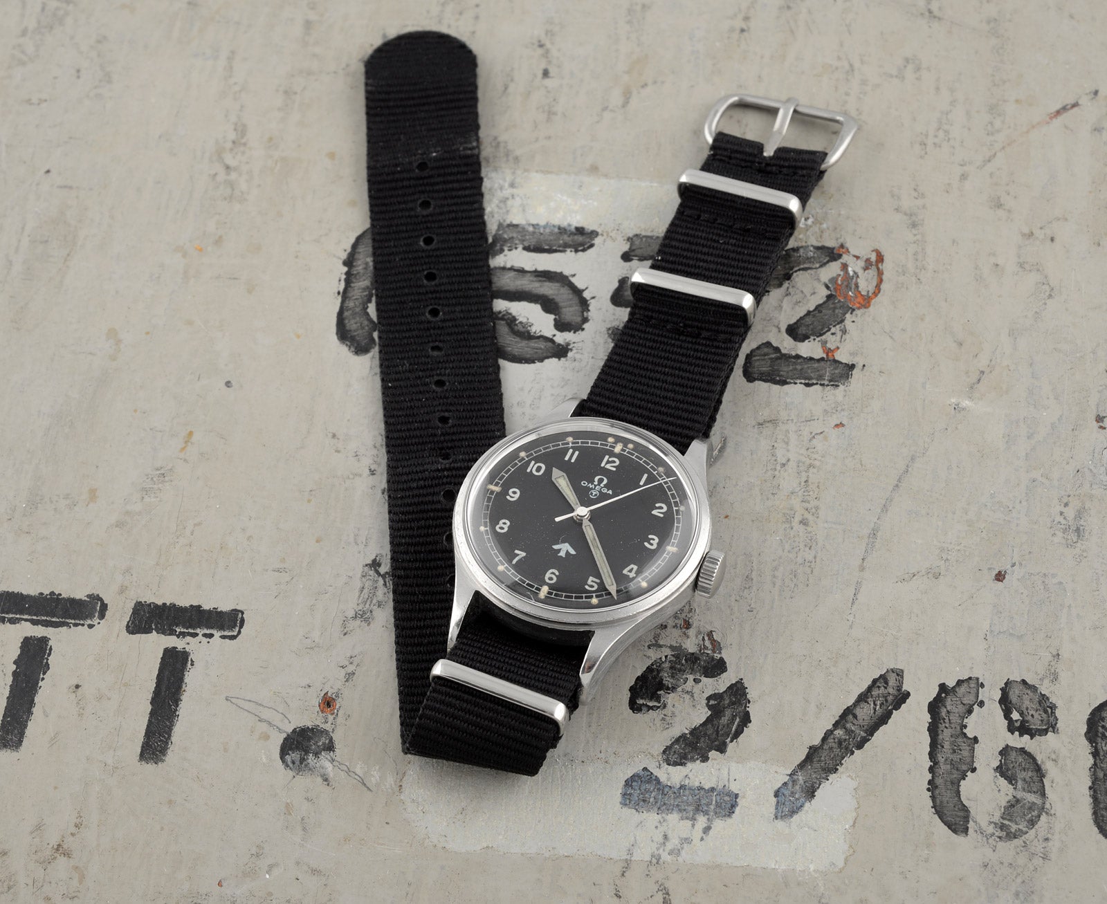 Omega 53 6B/542 orologio militare automatico 37mm