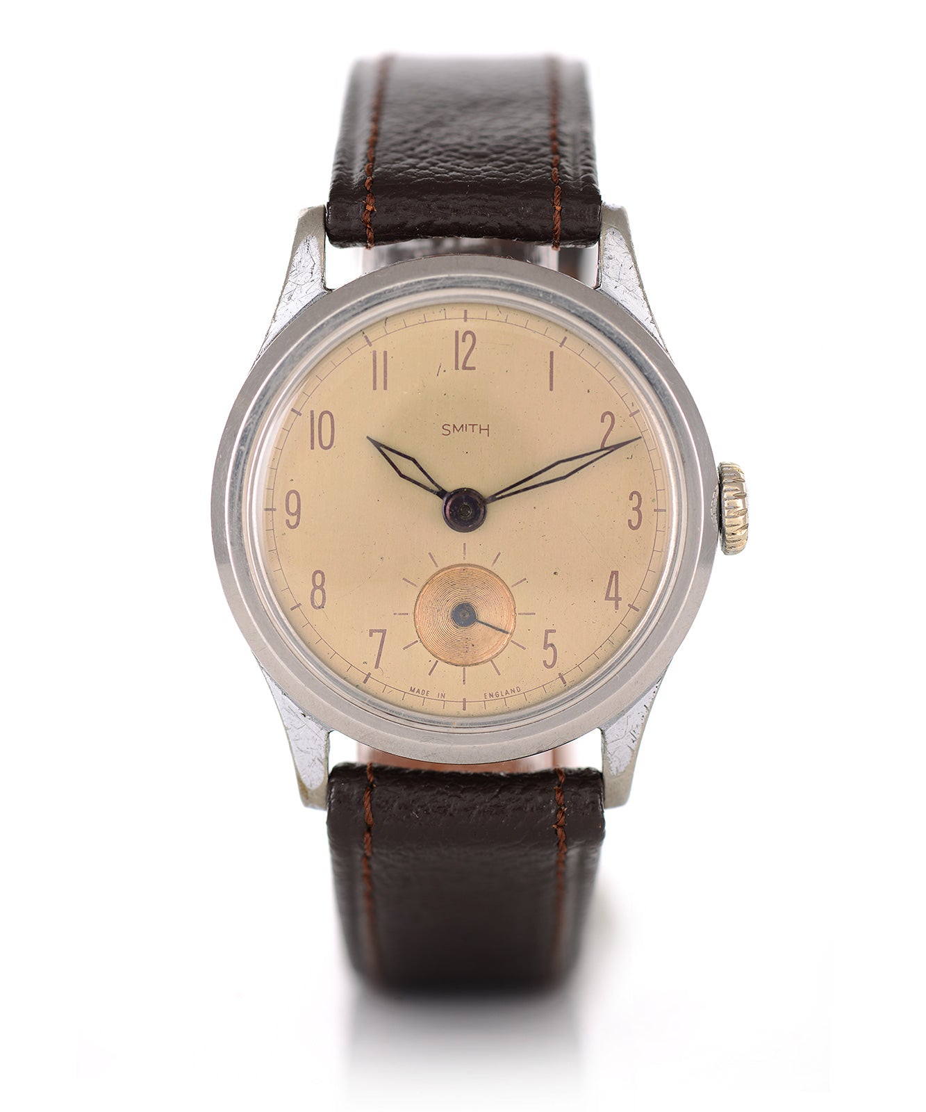 Mr Jones Watches Vintage Smith English Made 1946 orologio acciaio