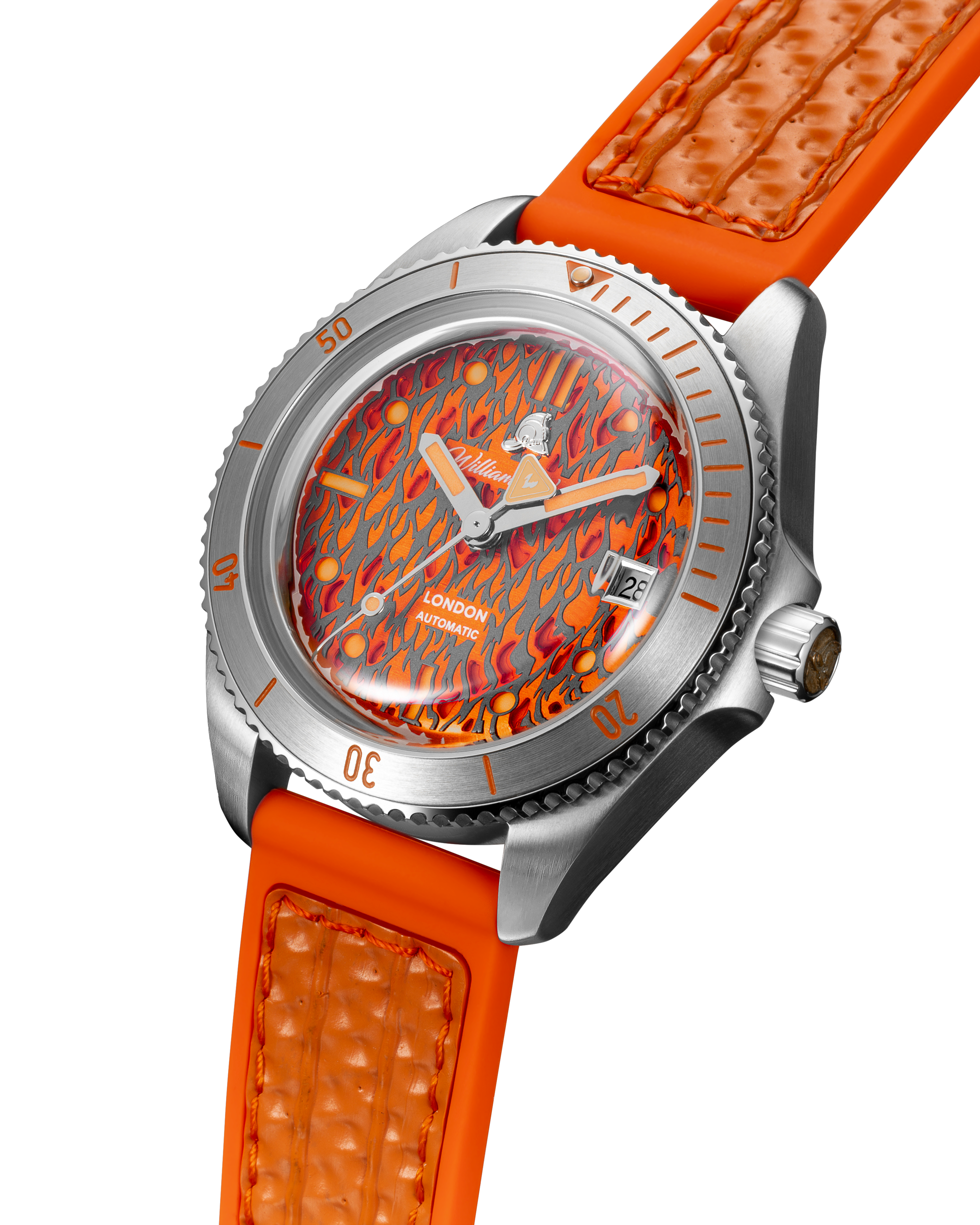 William Wood Fire Extinguisher Fire Watch Orologio Automatico 41mm