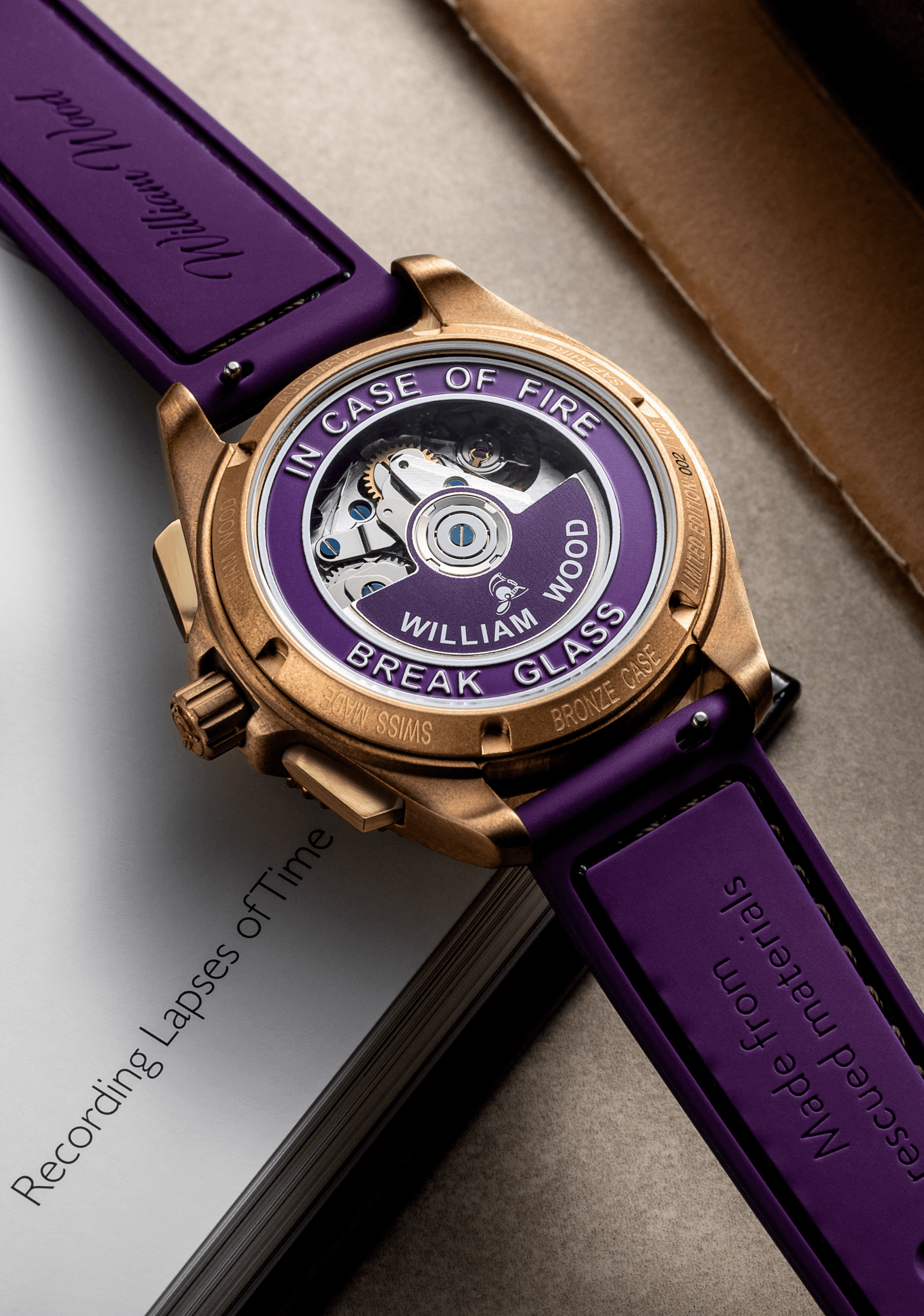 William Wood Triumph Jubilee orologio cronografo bronzo
