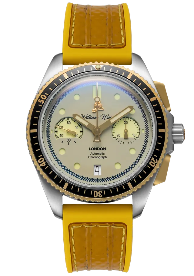 William Wood Triumph Fuel Edition cronografo giallo automatico