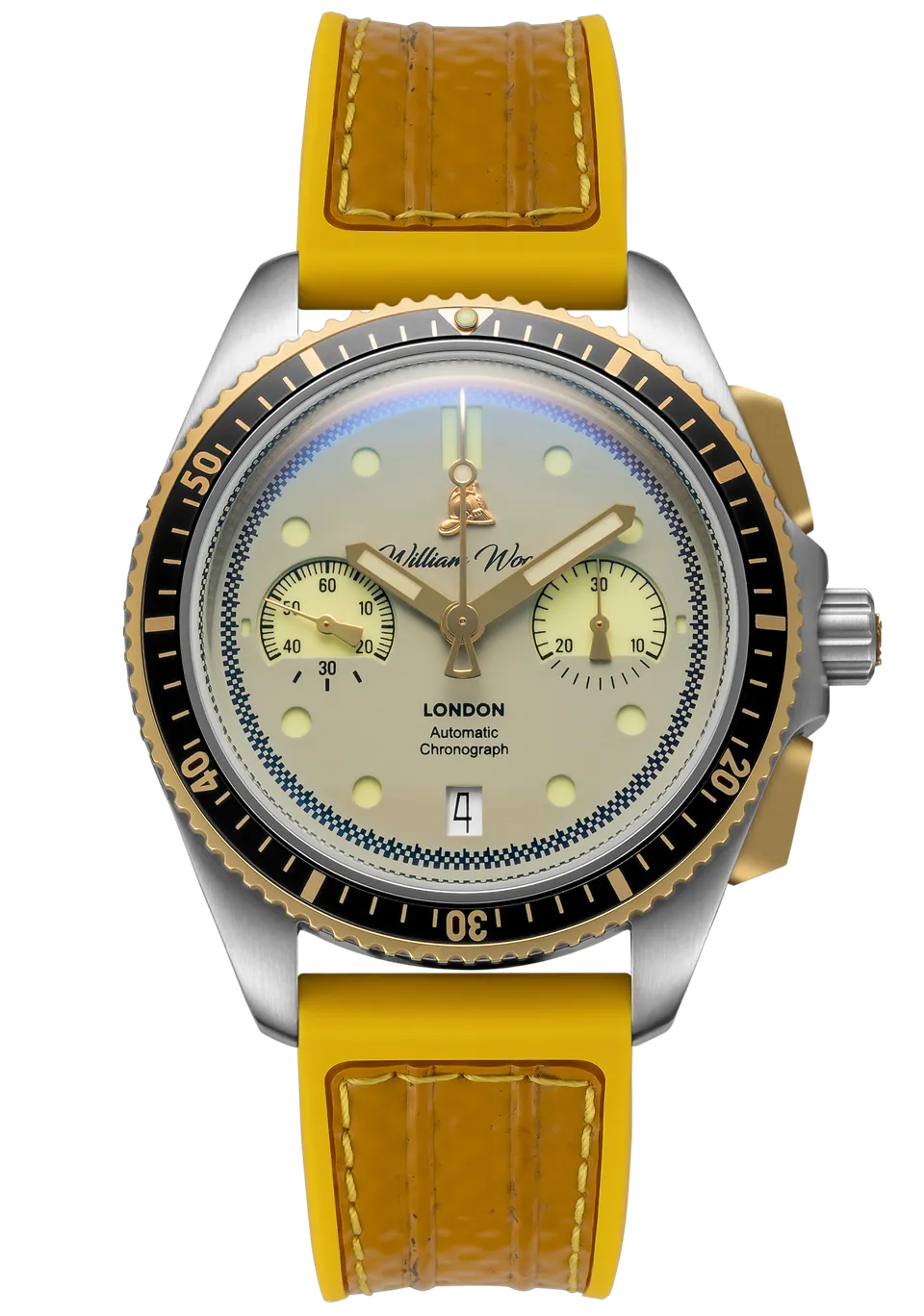 William Wood Triumph Fuel Edition cronografo giallo automatico