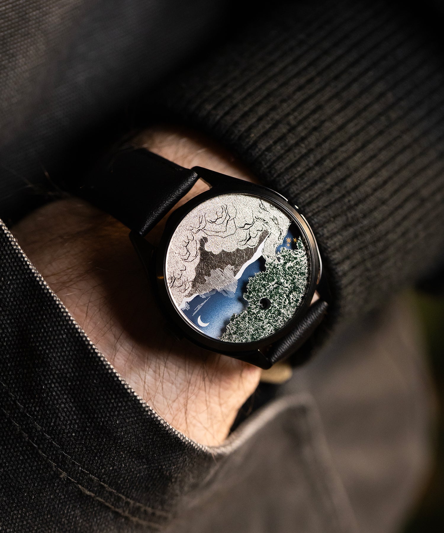 Mr Jones The Ascendent orologio automatico nero 37mm jump hour