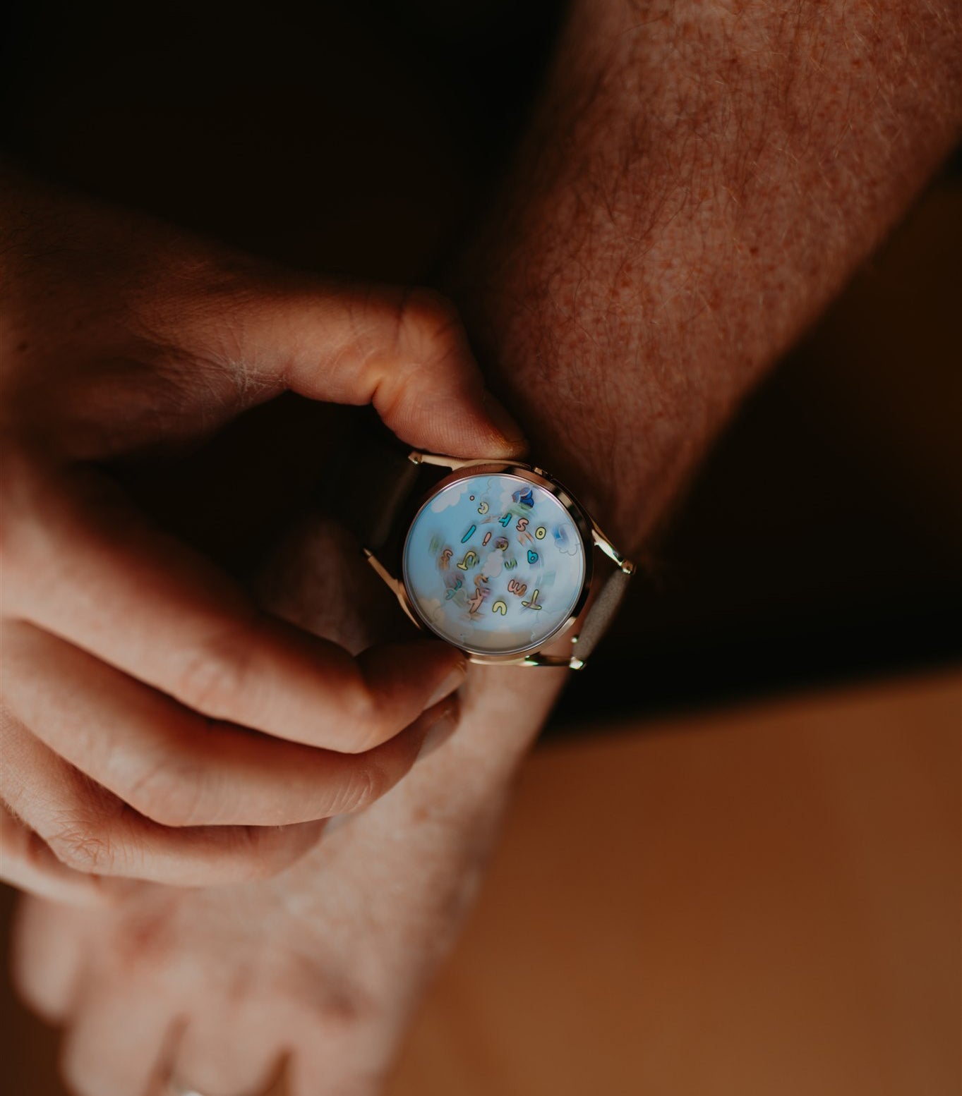 Mr Jones Blueberry Late! orologio da polso messaggio nascosto