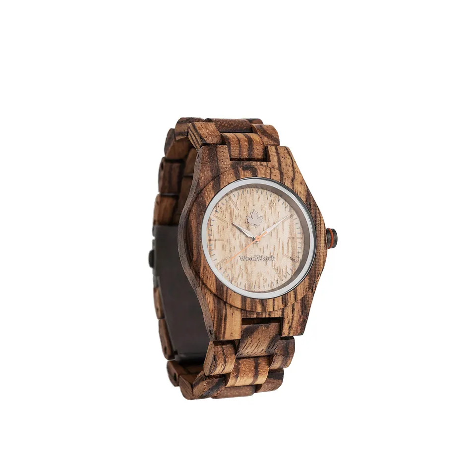 WoodWatch Classic Zebra Petite orologio legno zebrano 36mm