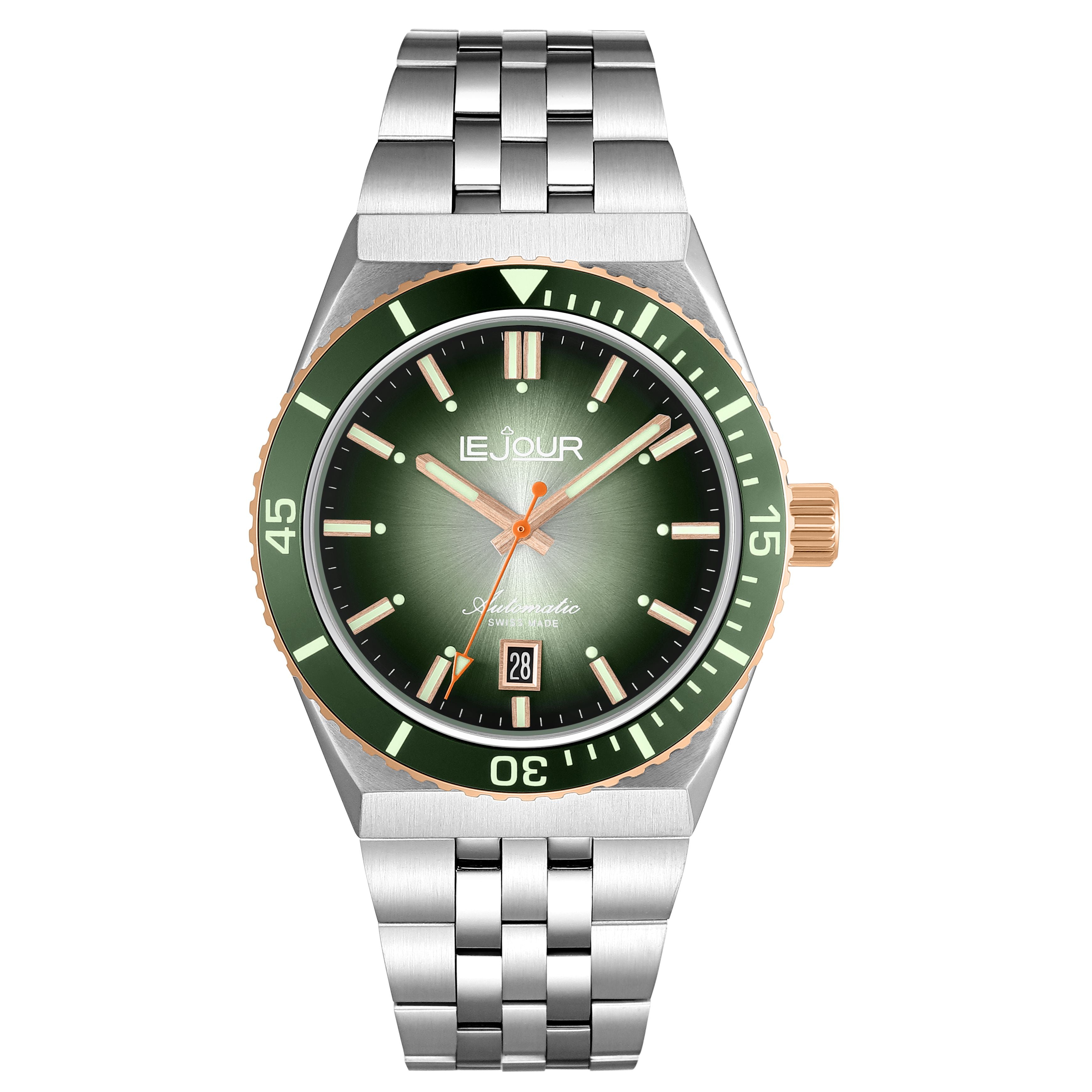 LeJour Delmare LJ-DM-007 orologio automatico verde 41mm