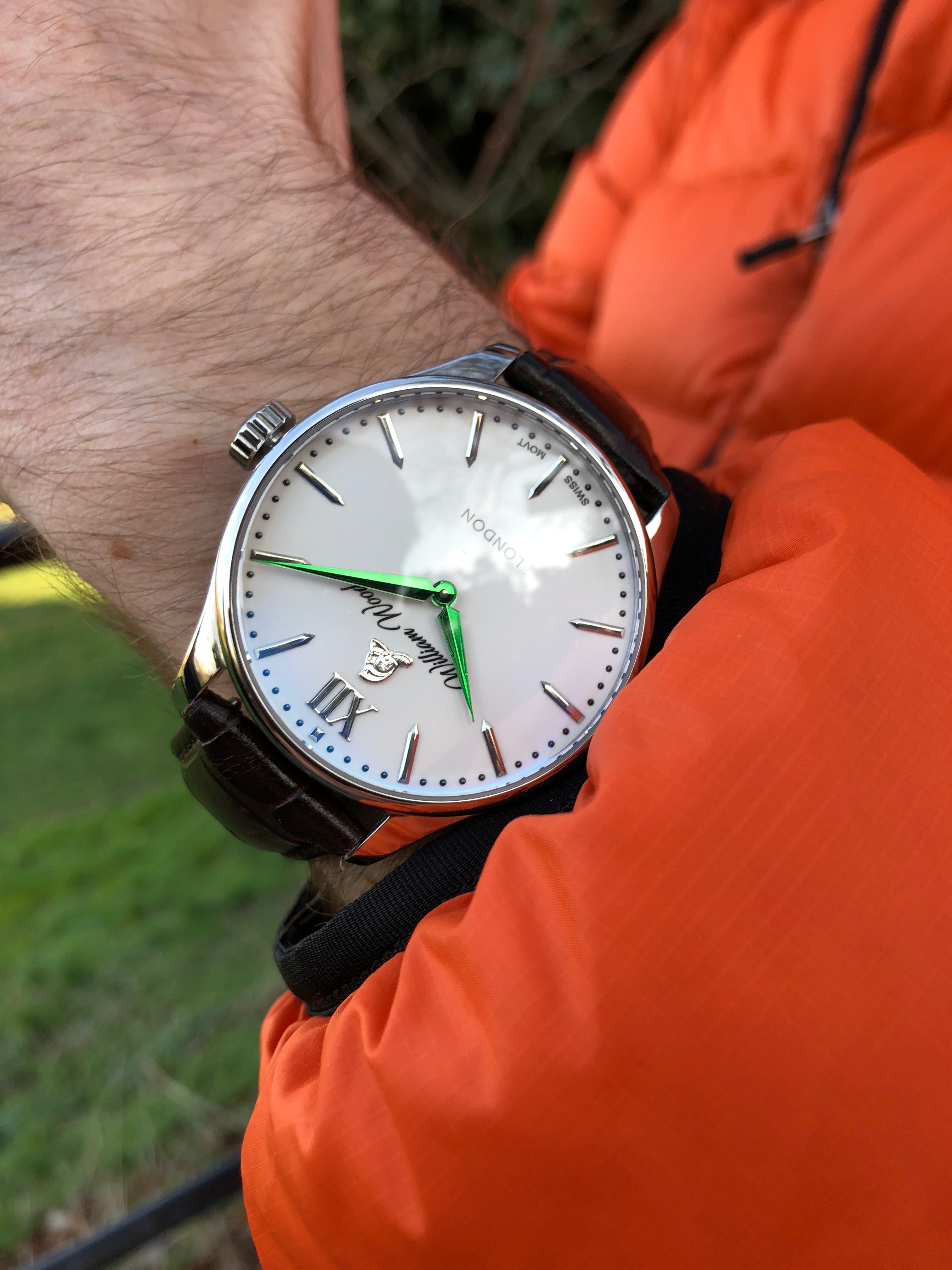 William Wood Chivalrous Peacock Edition Orologio Quarzo 41mm Verde
