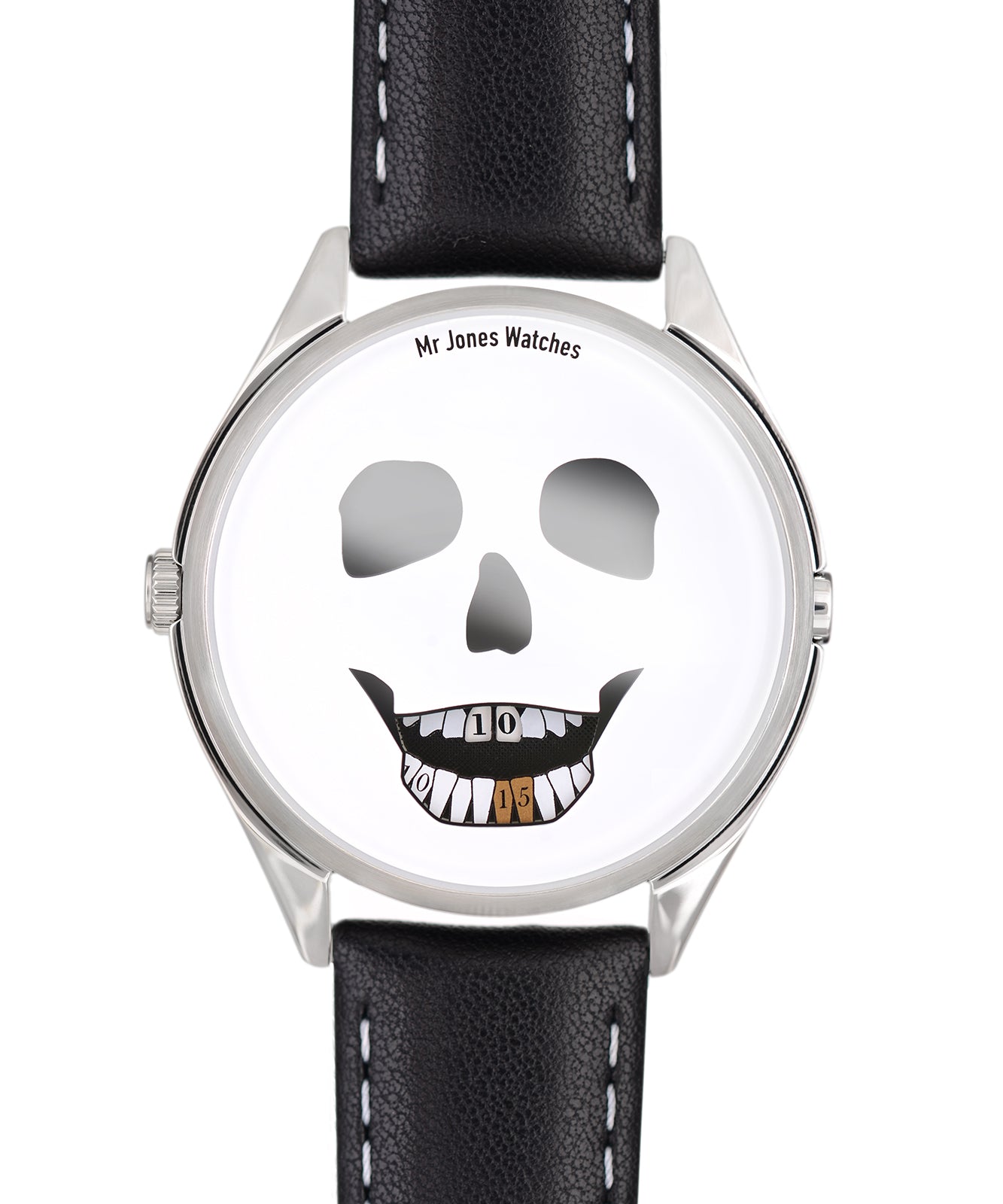 Mr Jones The Last Laugh orologio jump hour 37mm teschio