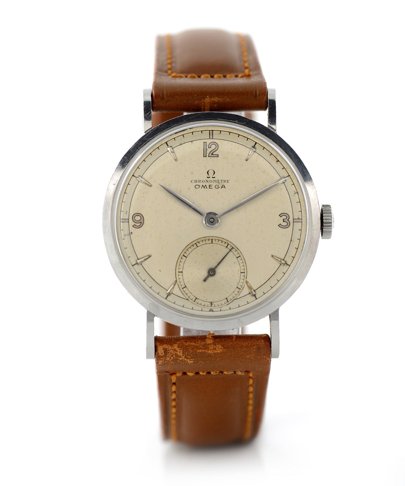 Omega Chronometer 1946 orologio manuale acciaio 33mm