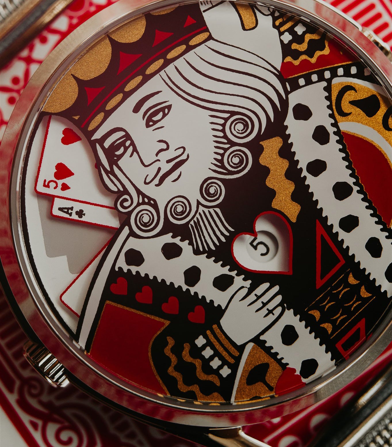 Mr Jones King orologio carte da gioco Re di Cuori