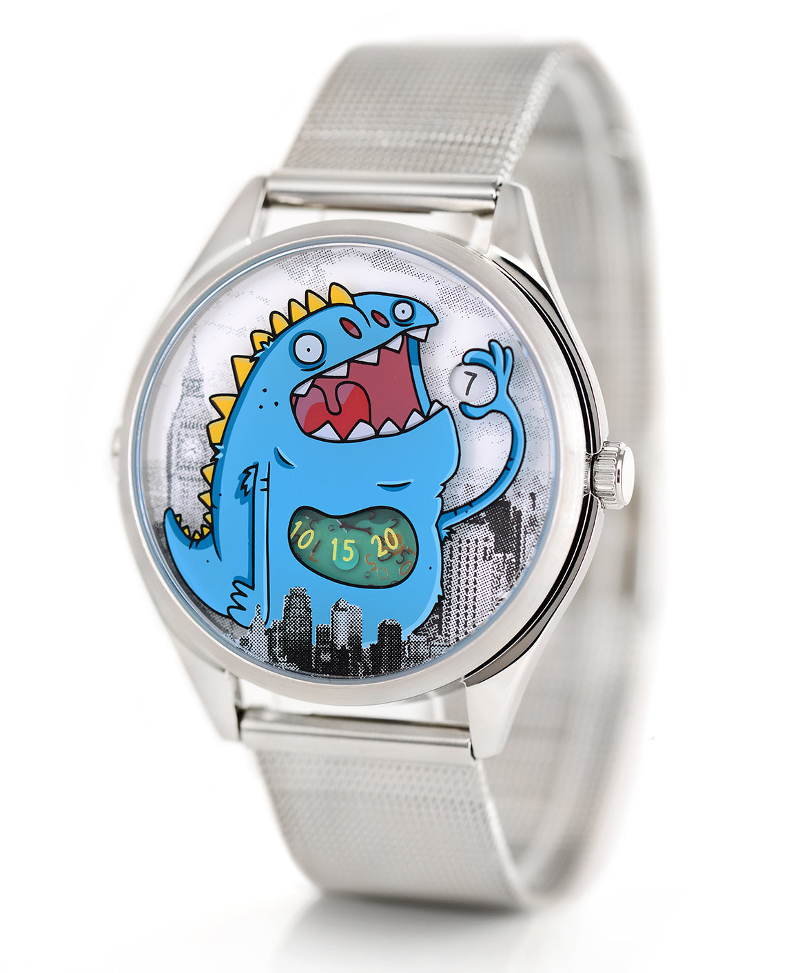 Mr Jones Watches Number Cruncher orologio jump hour 37mm argento