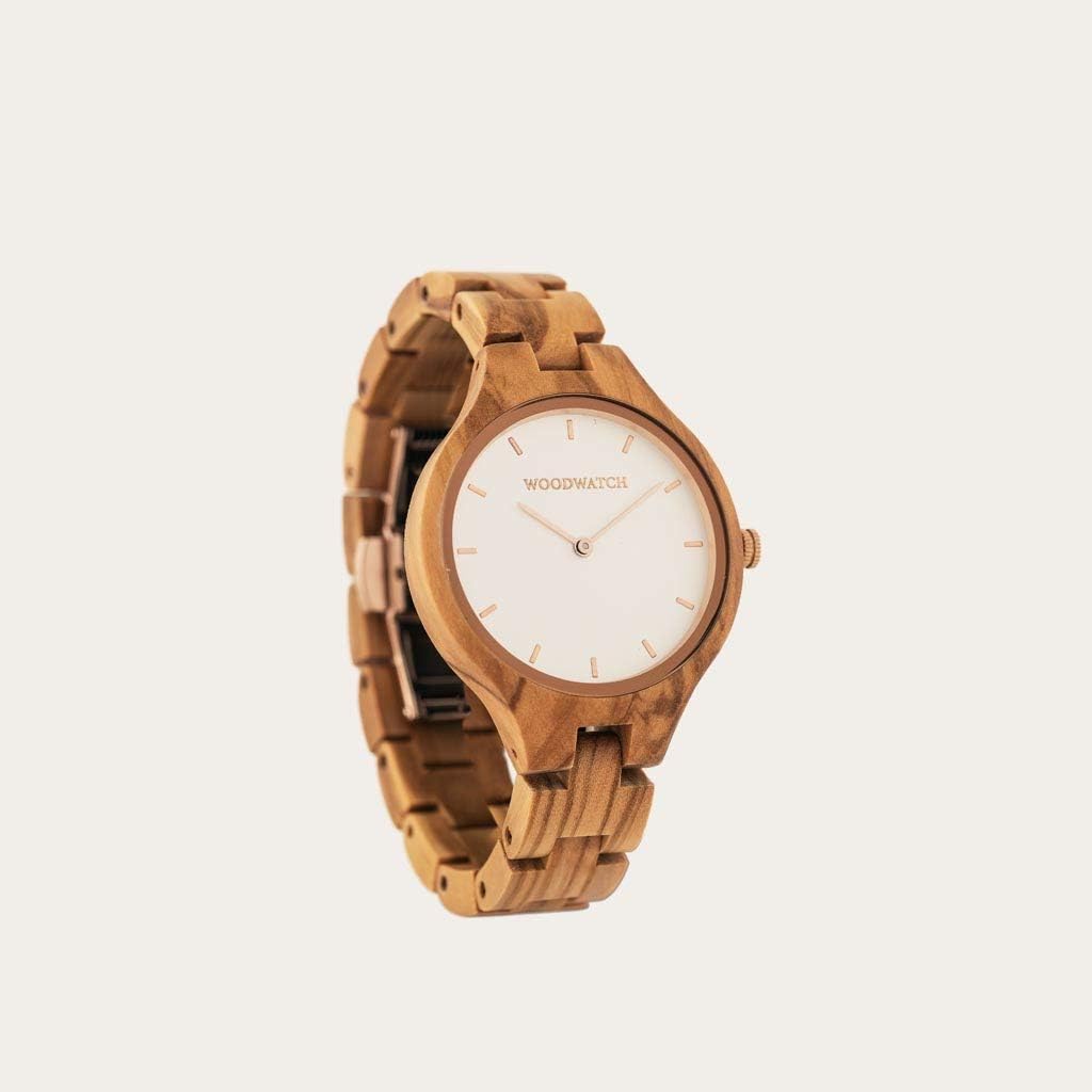WoodWatch Nordic Rose orologio donna legno ulivo