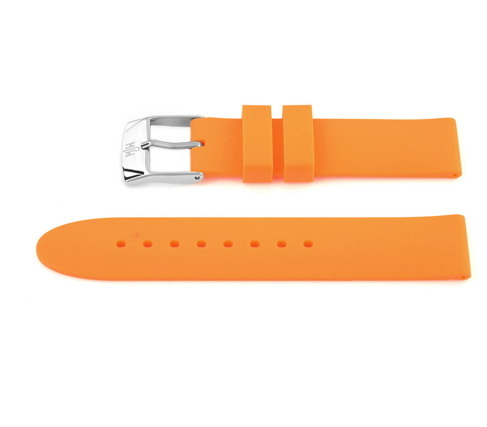 Mr Jones Watches cinturino silicone 18mm arancione