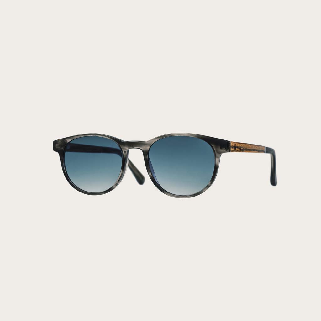 WoodWatch Ellipse Heritage occhiali da sole blu sfumati