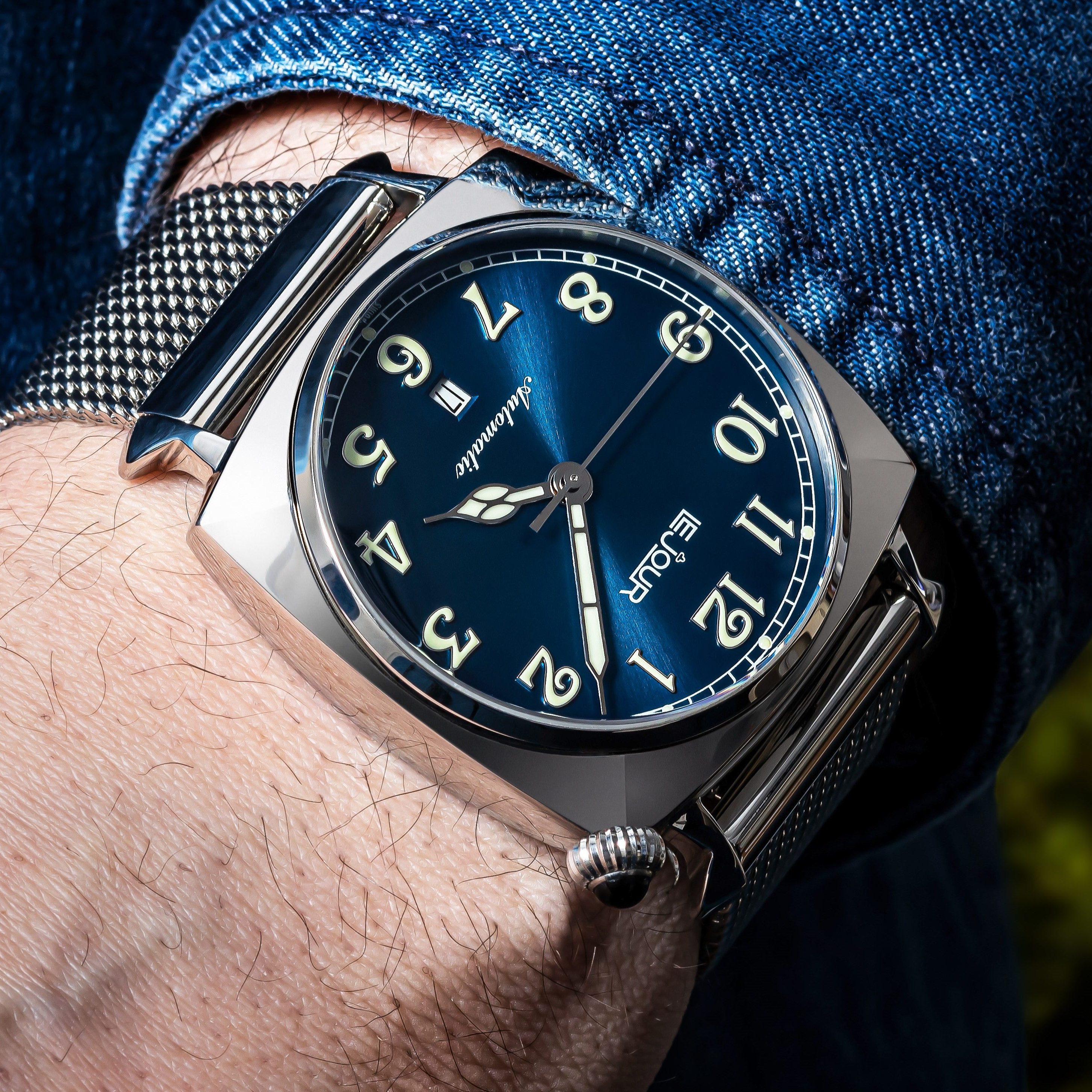 LeJour Heritage LJ-HR-002 orologio blu 42 mm automatico