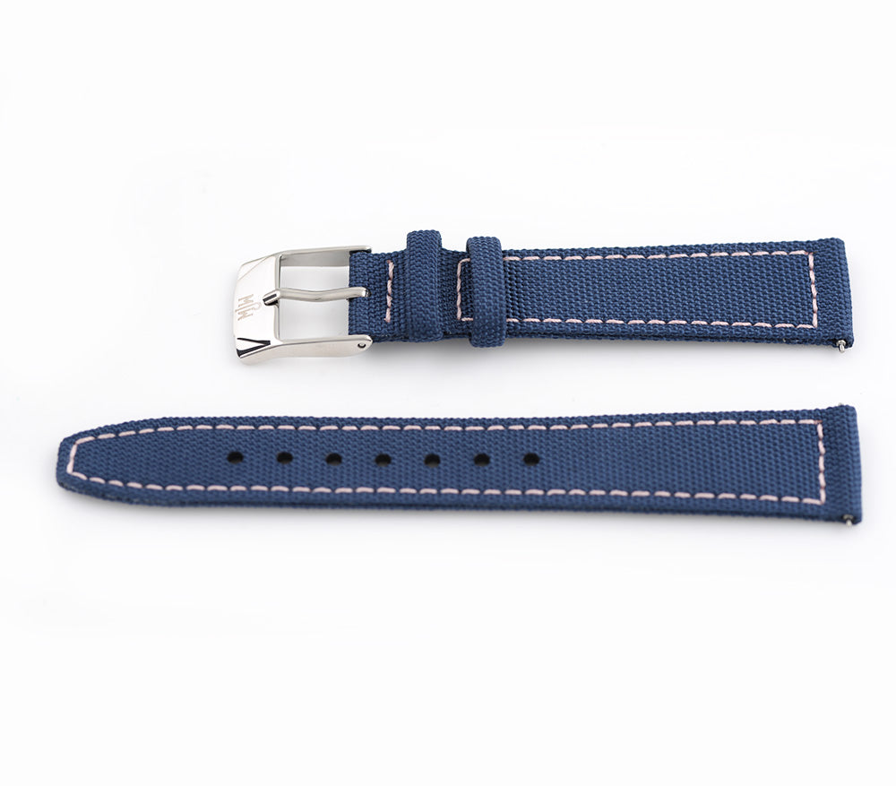 Mr Jones Watches cinturino nylon 18mm verde blu grigio
