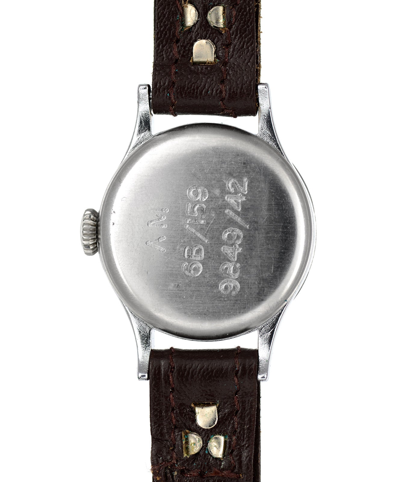 Longines 6b/159 1942 orologio pilota vintage acciaio