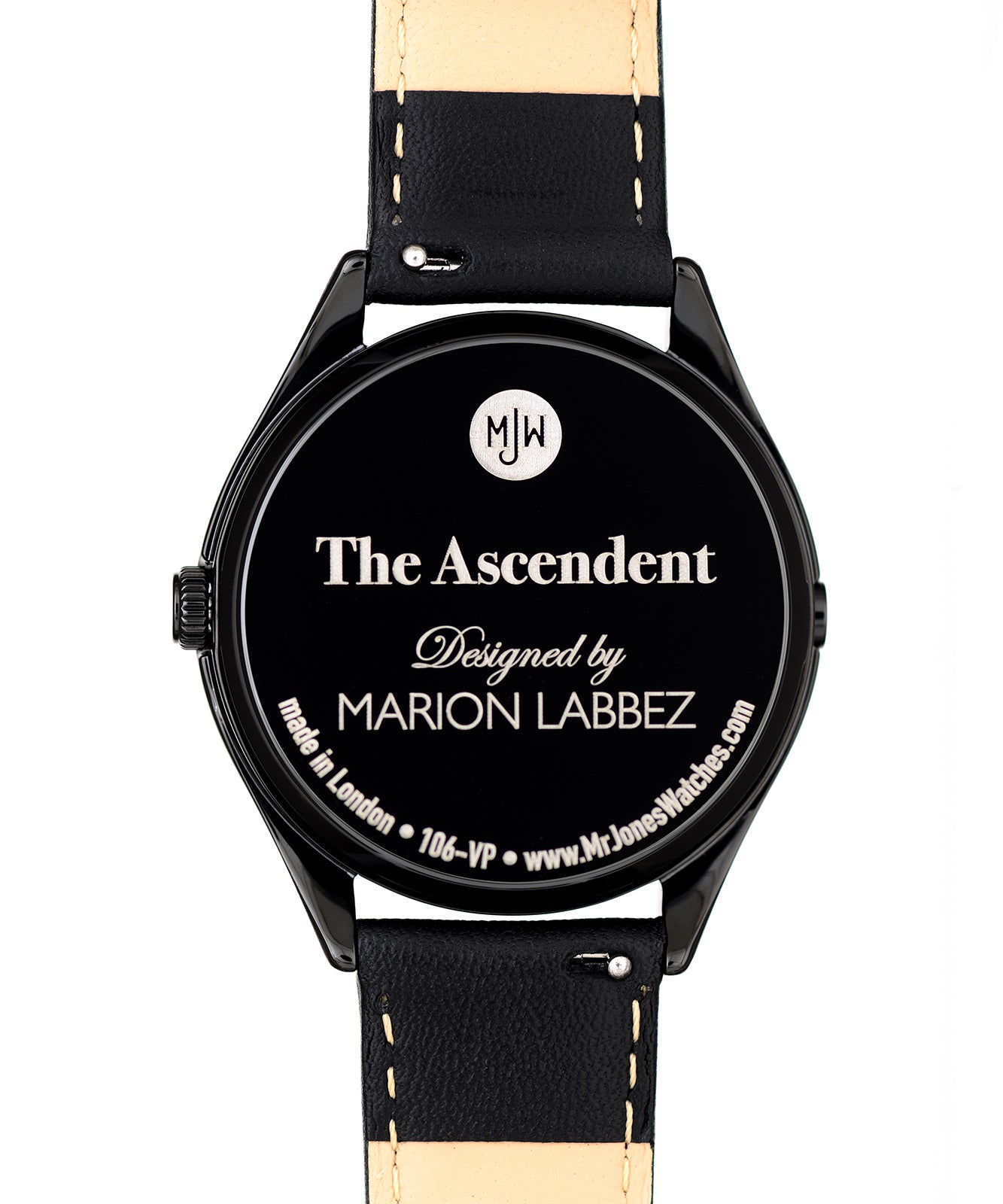 Mr Jones The Ascendent orologio automatico nero 37mm jump hour