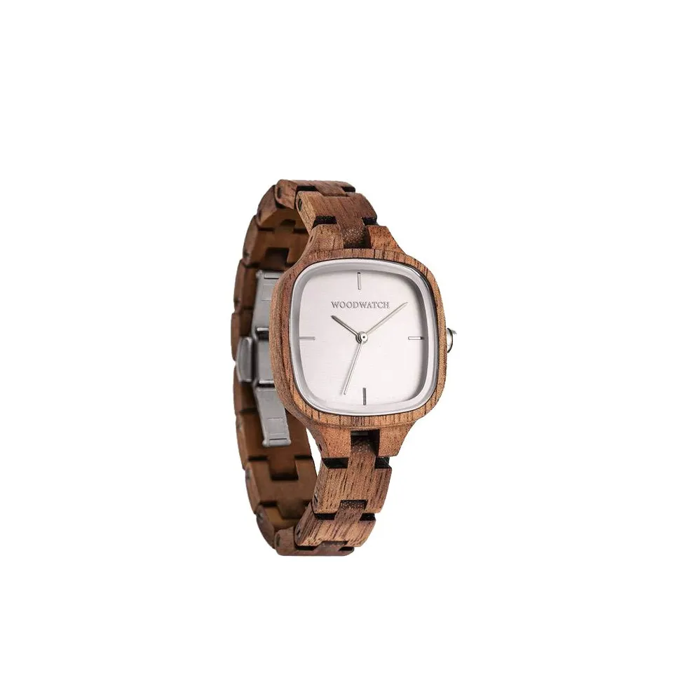 WoodWatch Elegance Modern Gallery orologio legno donna quadrato