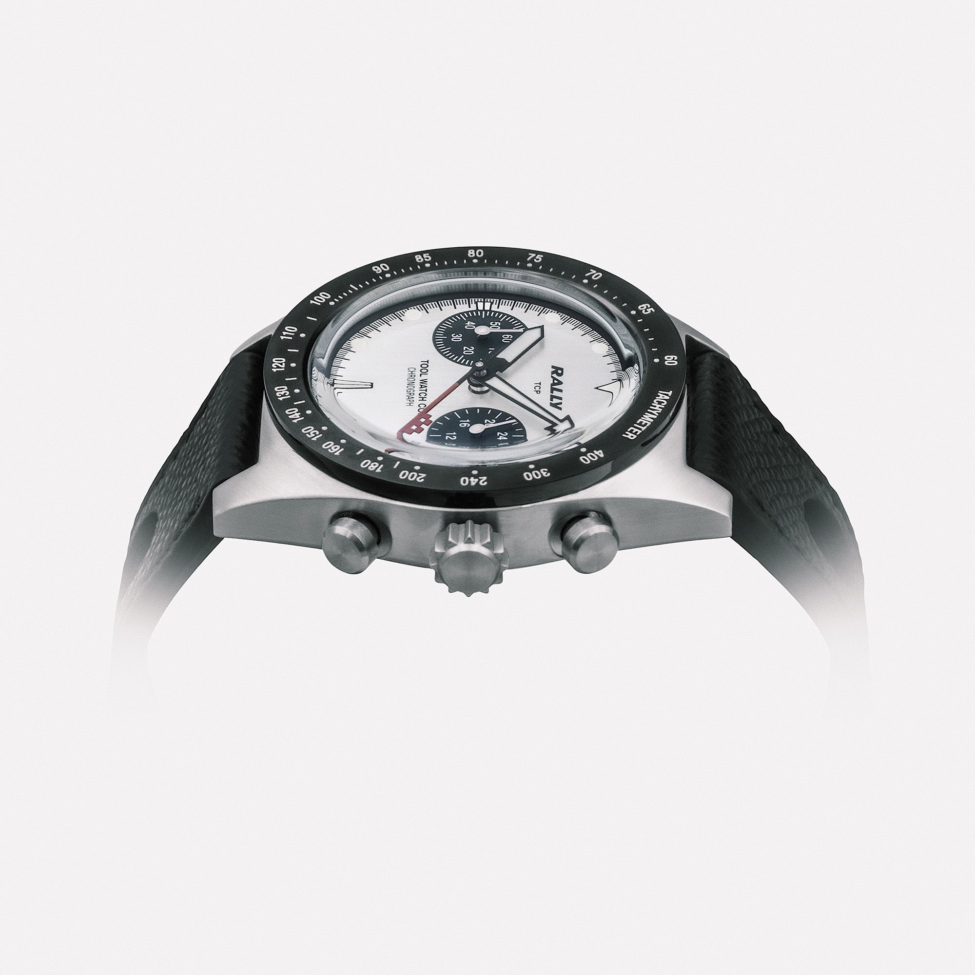 Tool Watch Co. Rally Chronograph orologio Red on Silver