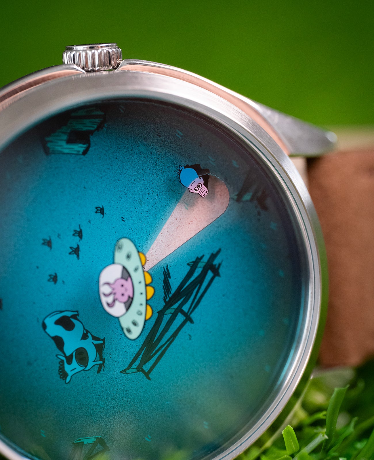 Mr Jones Beam me up! orologio quarzo 37mm argento UFO