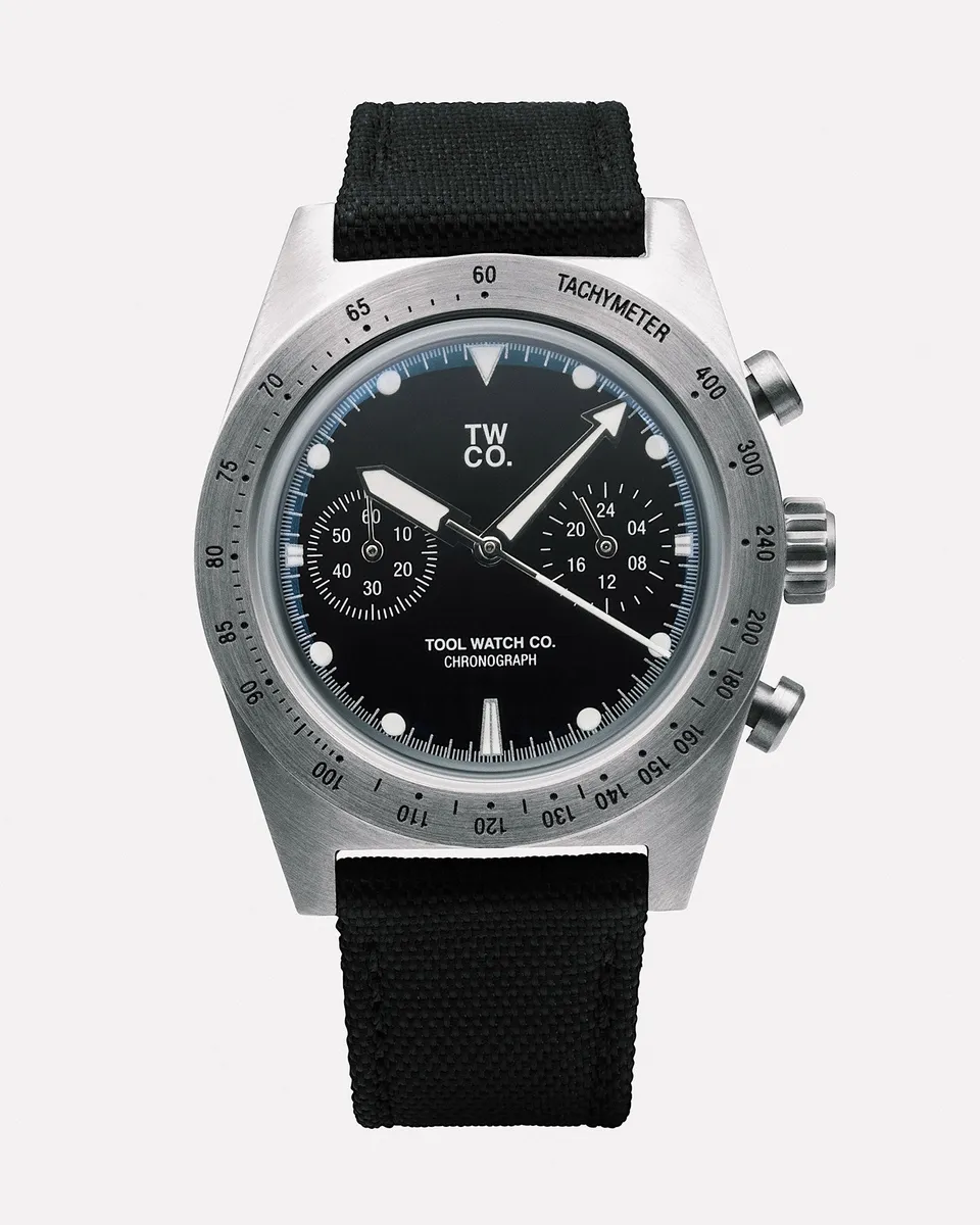 Tool Watch Co. Essential Chronograph orologio Deep Black