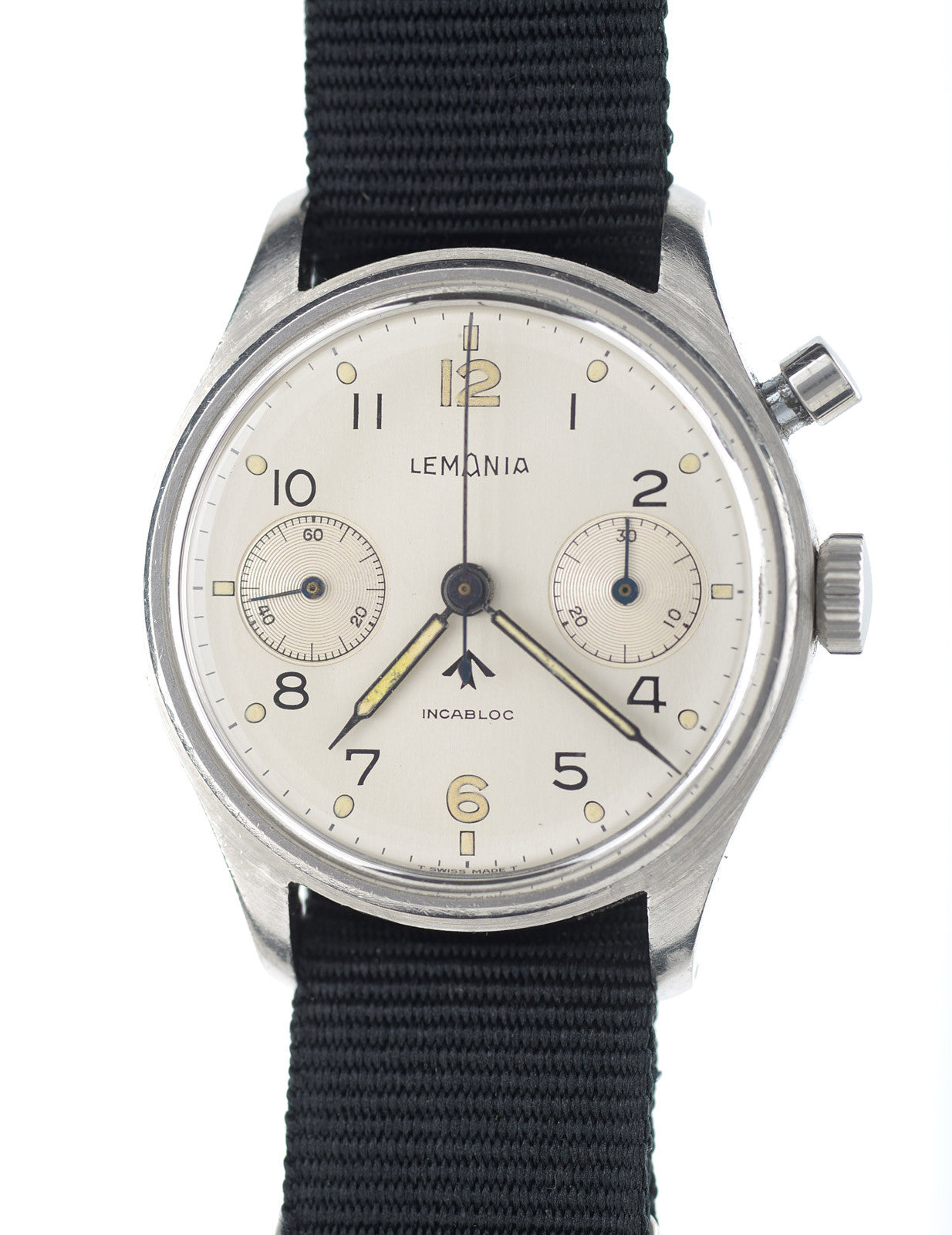 Mr Jones Vintage Lemania HS9 orologio cronografo 38mm