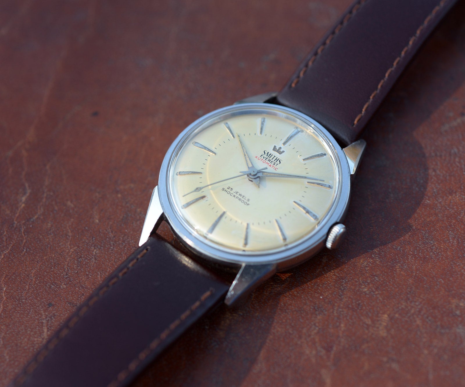 Smiths Everest Automatico orologio acciaio anni 60