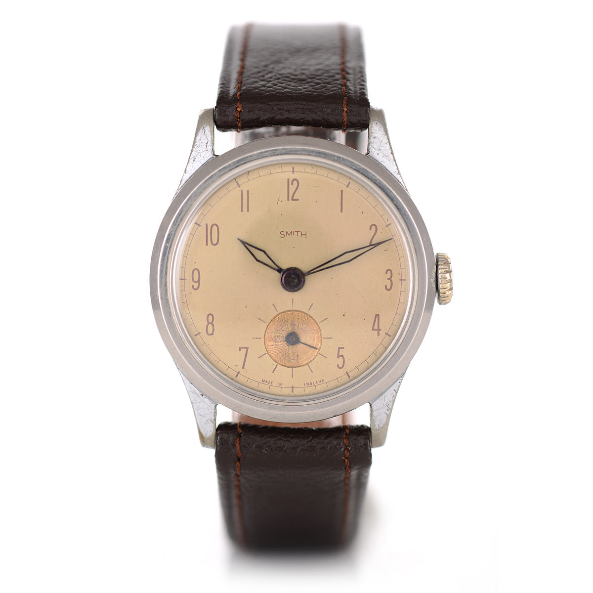 Mr Jones Watches Vintage Smith English Made 1946 orologio acciaio