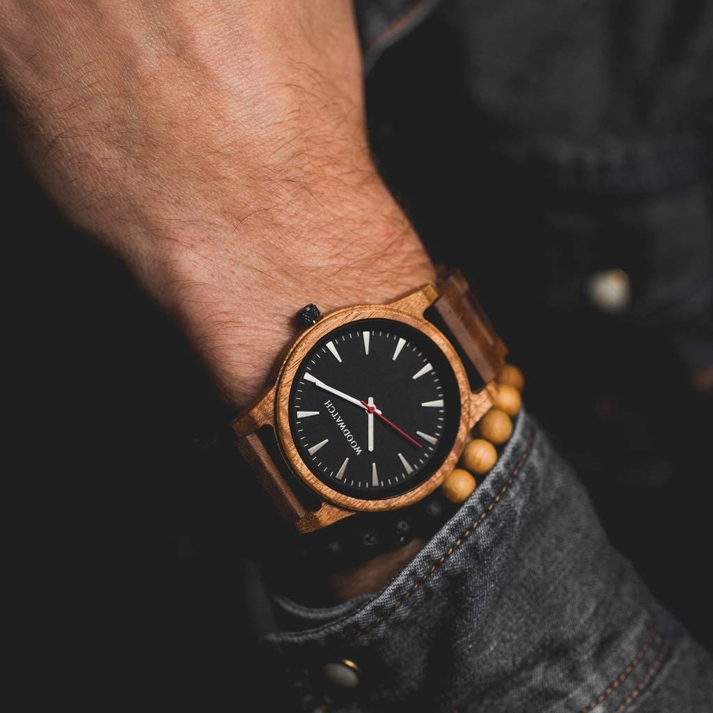WoodWatch Classic Aero Acacia orologio in legno uomo