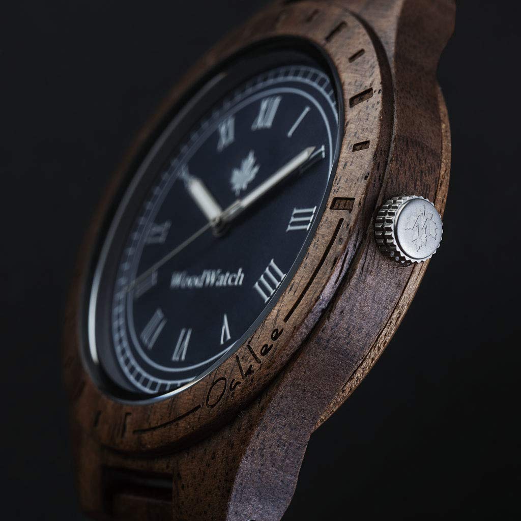 Woodwatch Classic Oaklee Mariner orologio legno noce blu