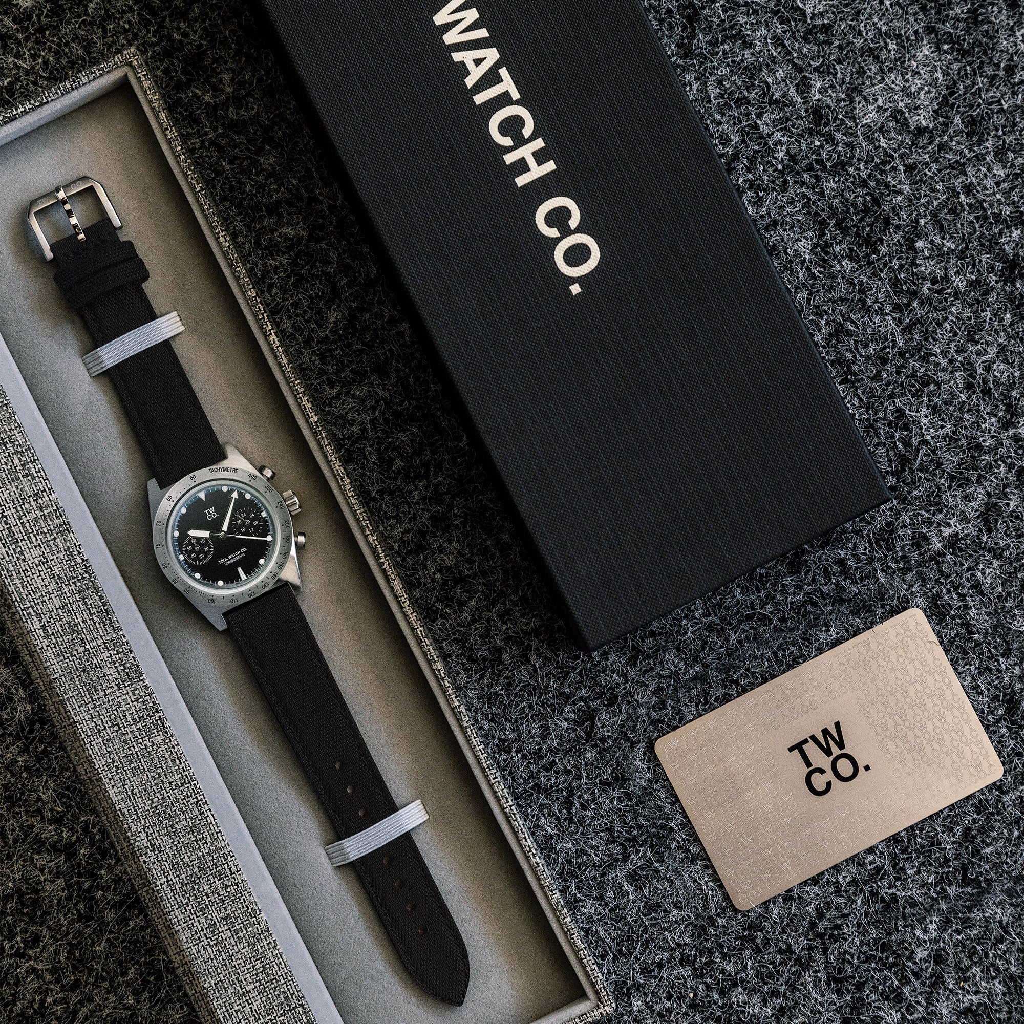 Tool Watch Co. Essential Chronograph orologio Deep Black
