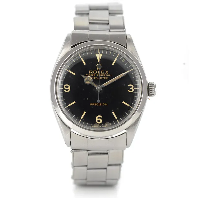 Rolex Explorer 5500 orologio automatico acciaio 1967 gilt