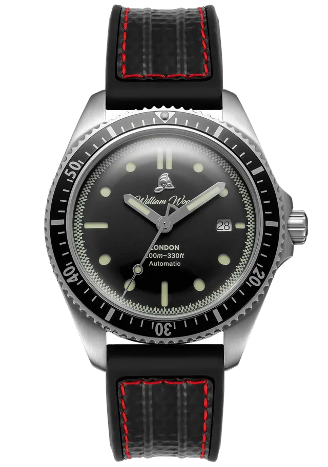 William Wood Valiant Black Orologio Acciaio Black Fire Hose