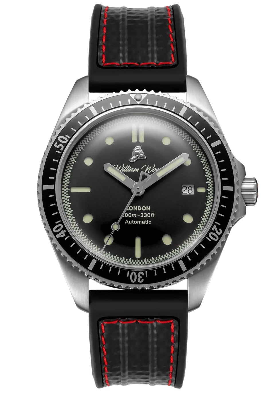 William Wood Valiant Black Orologio Acciaio Black Fire Hose