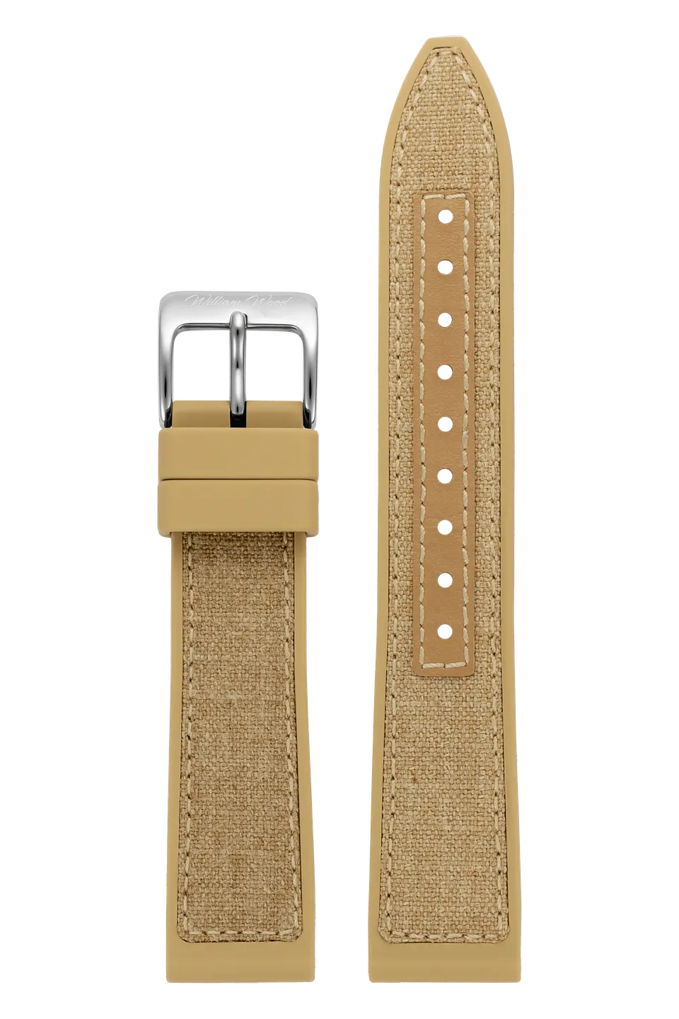 William Wood Fire Gear Strap cinturino orologio 20mm argento