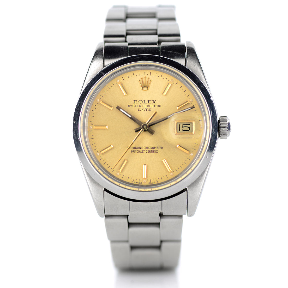 Rolex Date orologio automatico acciaio 34mm 1987